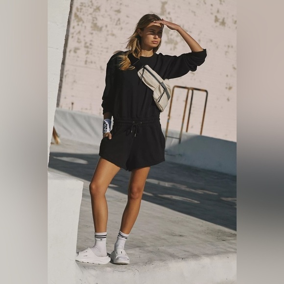 FREE PEOPLE “Best of Romper” womens Shortsie jumpsuit Long sleeves Purple XS NWT - Picture 14 of 16